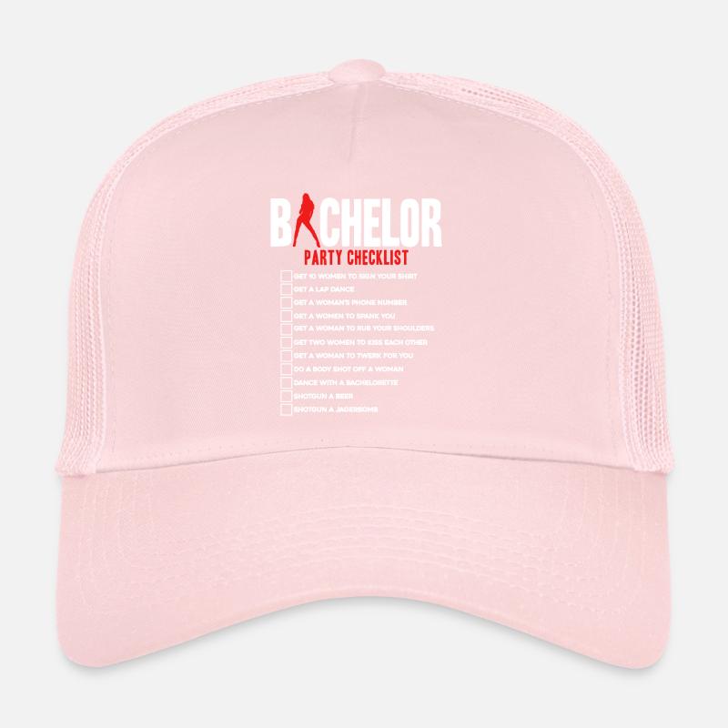 Bachelor party Checklist Trucker Cap