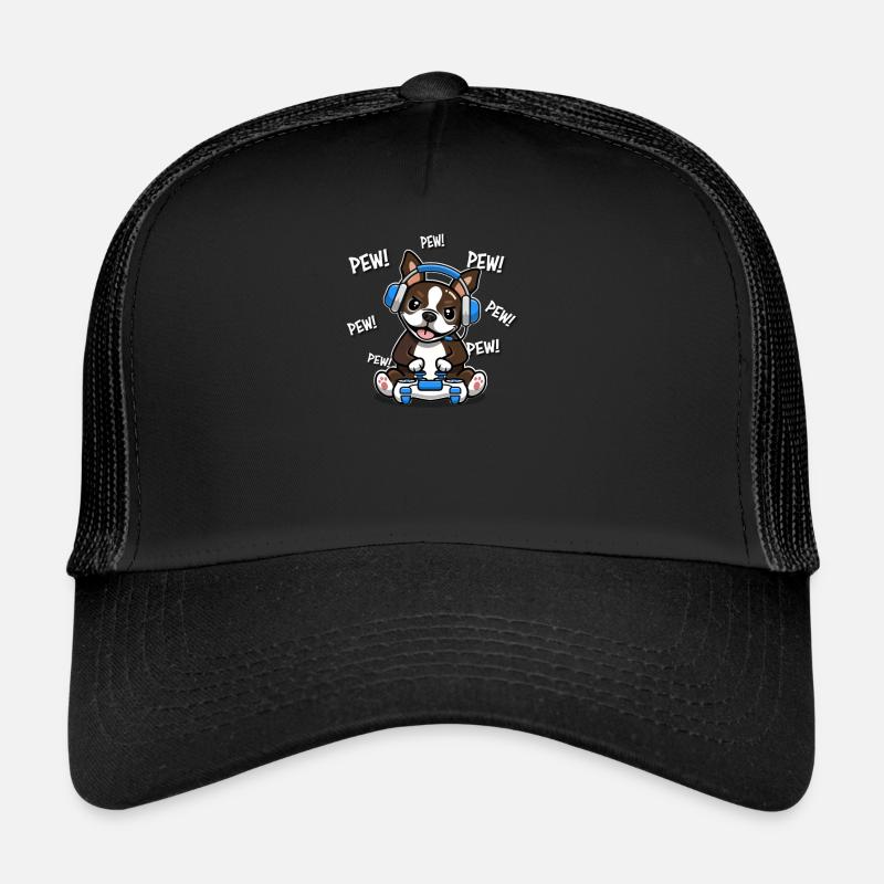 Terrier brun de Boston Casquette trucker 