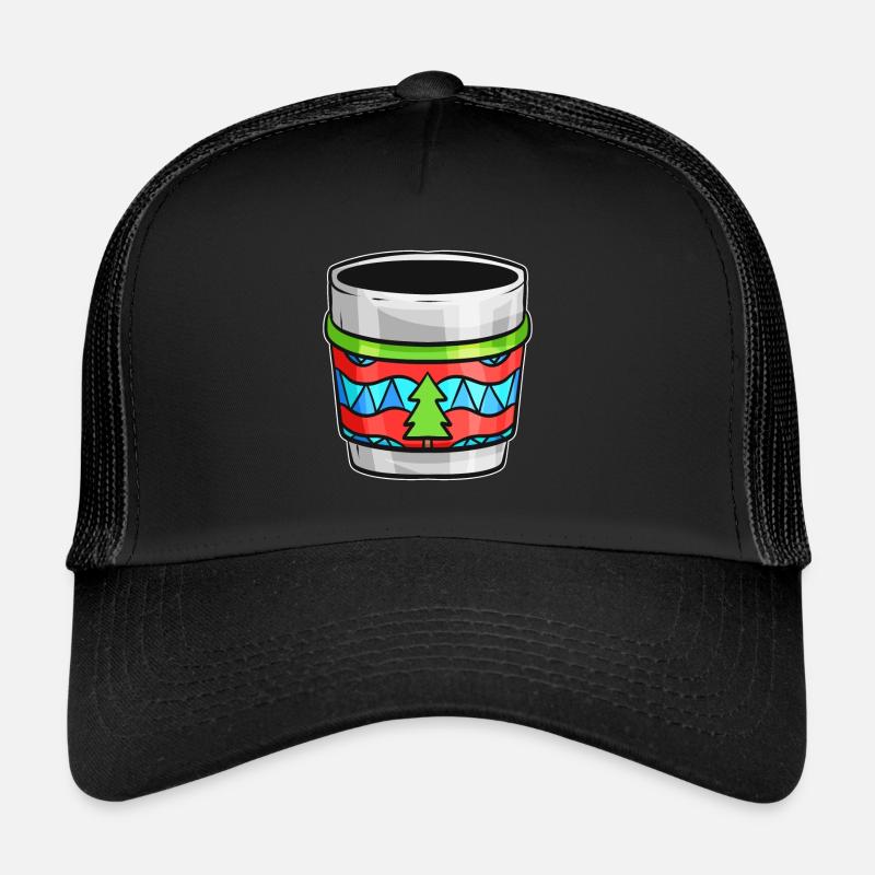 Bécher d’automne avec pull moche pour Noël Casquette trucker 