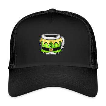 Autumn Beaker With Elfs Dress For Christmas - Trucker Cap - black/black - Front