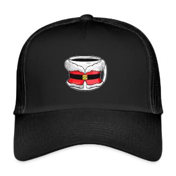 Autumn Beaker With Santas Dress For Christmas - Trucker Cap - black/black - Front