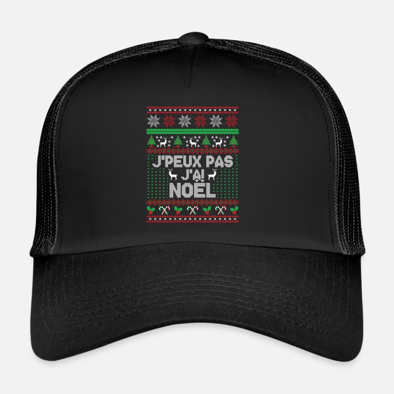 J'peux pas j'ai noël - Casquette trucker  - noir/noir