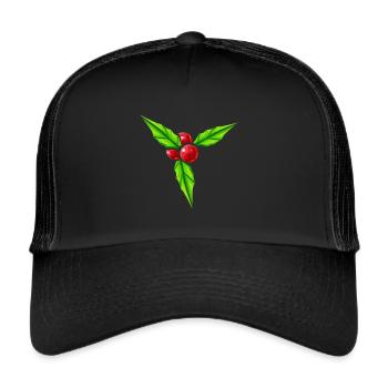 Big Mistletoe For Christmas - Trucker Cap - black/black - Front