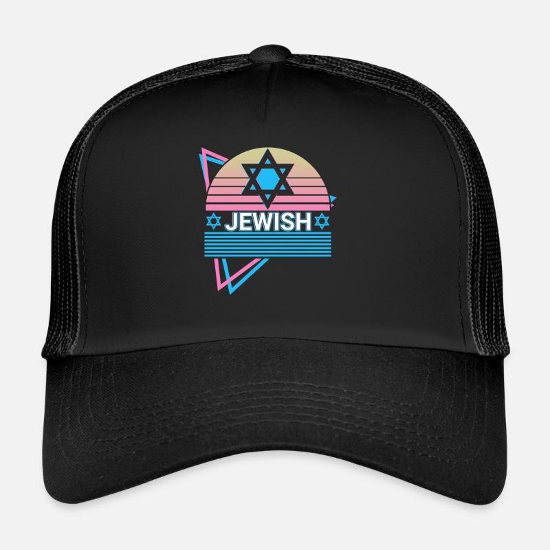 Jüdischer Davidstern Retro Jude Hebräisch Trucker Cap