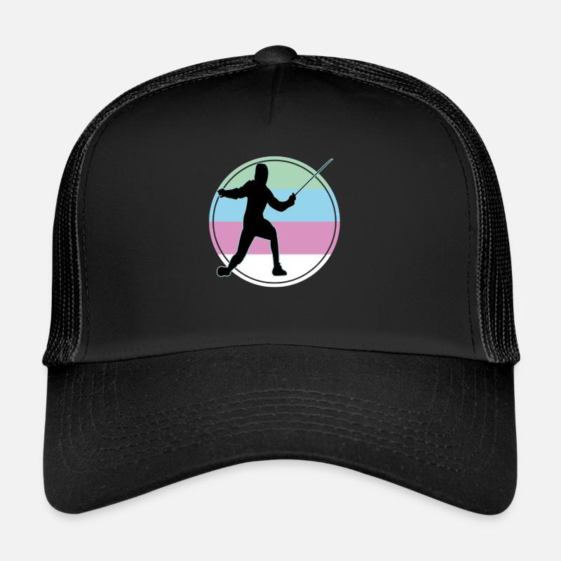 Fechten Fechtsport Fechtkampf Sportfechten Trucker Cap
