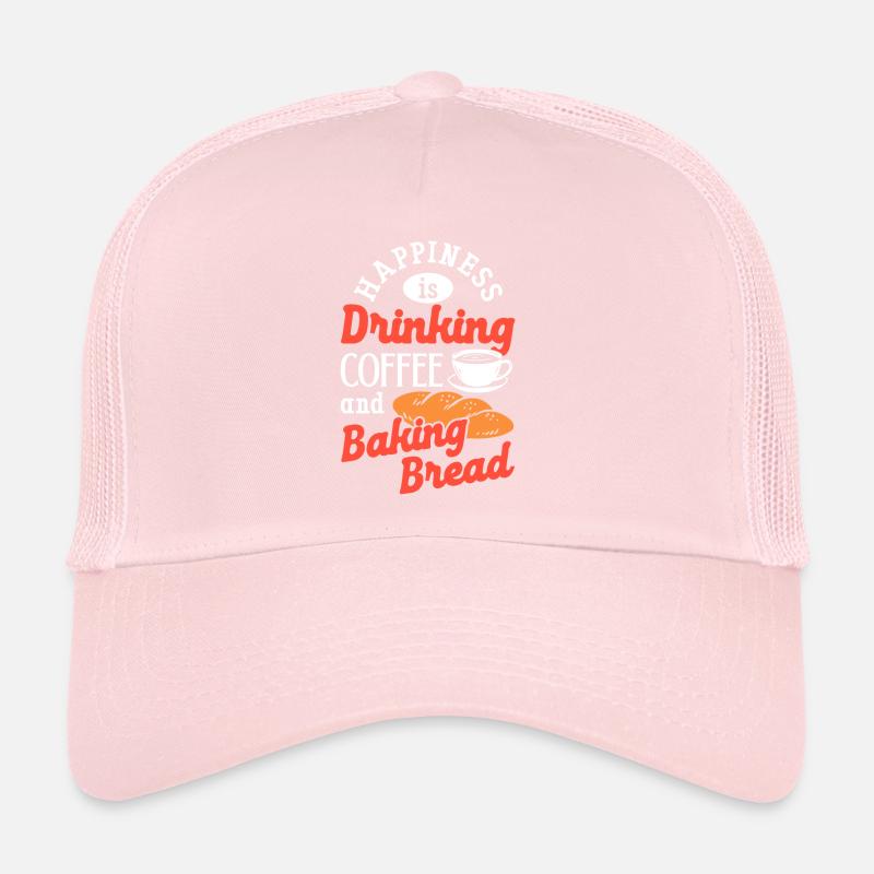 Baking Bread Drinking Coffee Caffeine Bread Baker Trucker Cap