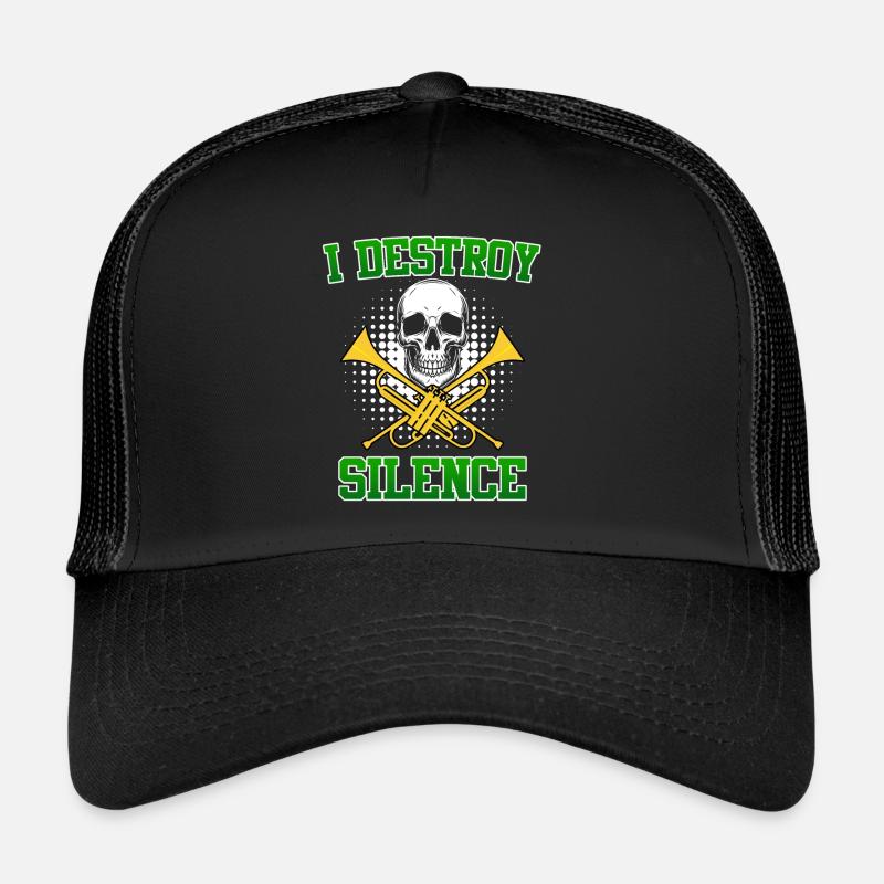 Trombonist Trumpet I destroy calm with trombone Trucker Cap
