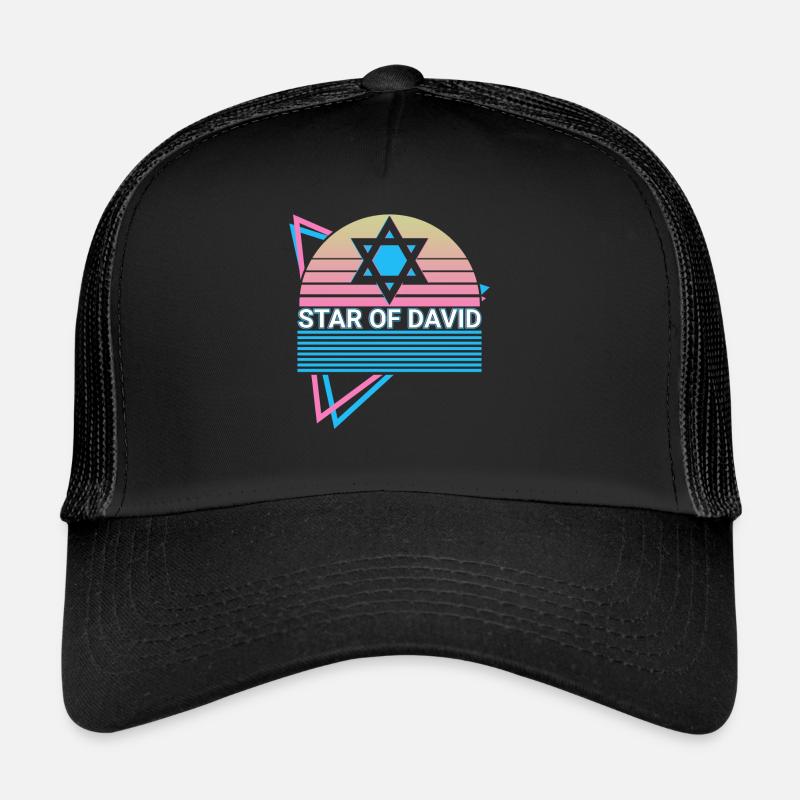Étoile de David Rétro Juif Casquette trucker 