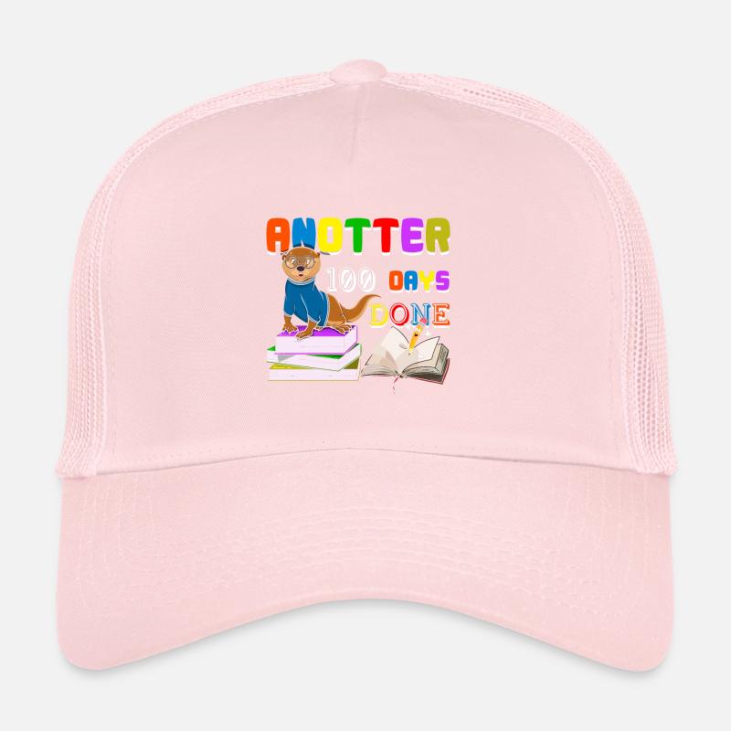 Joyeux 100e jour Loutre 100 jours d’école Casquette trucker 