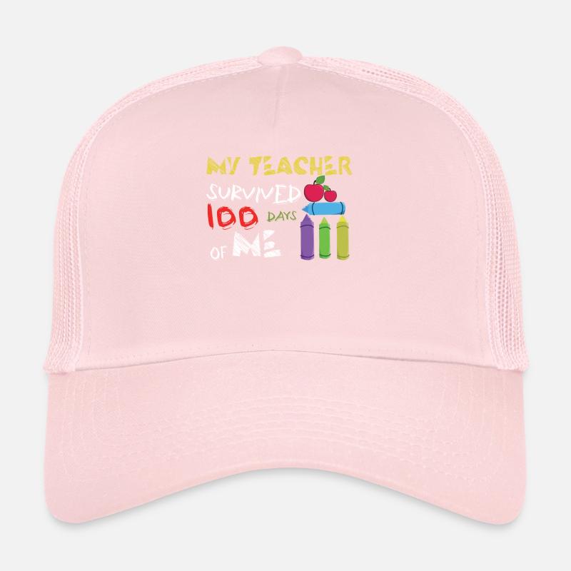 Un enseignant heureux du 100e jour survit à 100 jours d’école Casquette trucker 