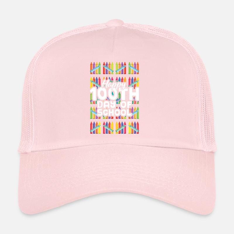 100th Day Colors Pen Happy 100 Days De L’École Casquette trucker 