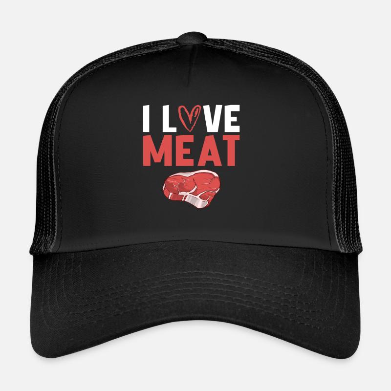 BBQ Grill Beef Meat Lovers Gifts Trucker Cap