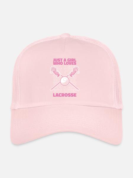 Sports de crosse Joueurs de crosse - Casquette trucker  - rose pâle - Devant