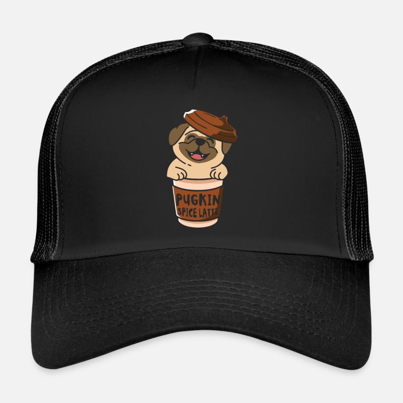 Pugkin Spice Latte Kaffee Kürbisgewürz Trucker Cap
