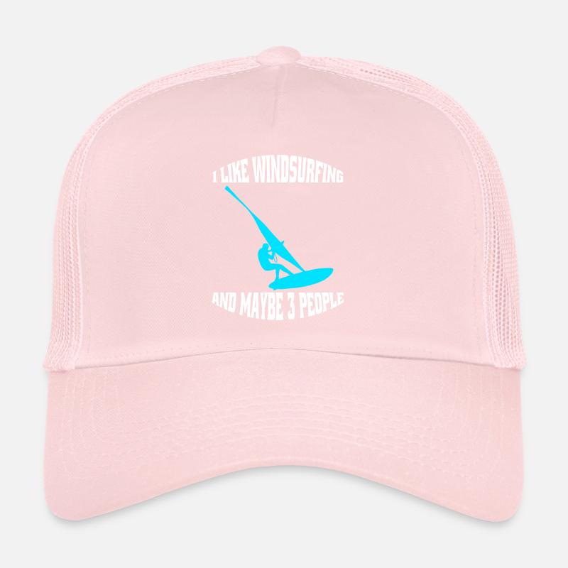 Cadeau Windsurfer Planche à voile Surf Kitesurfeur Casquette trucker 