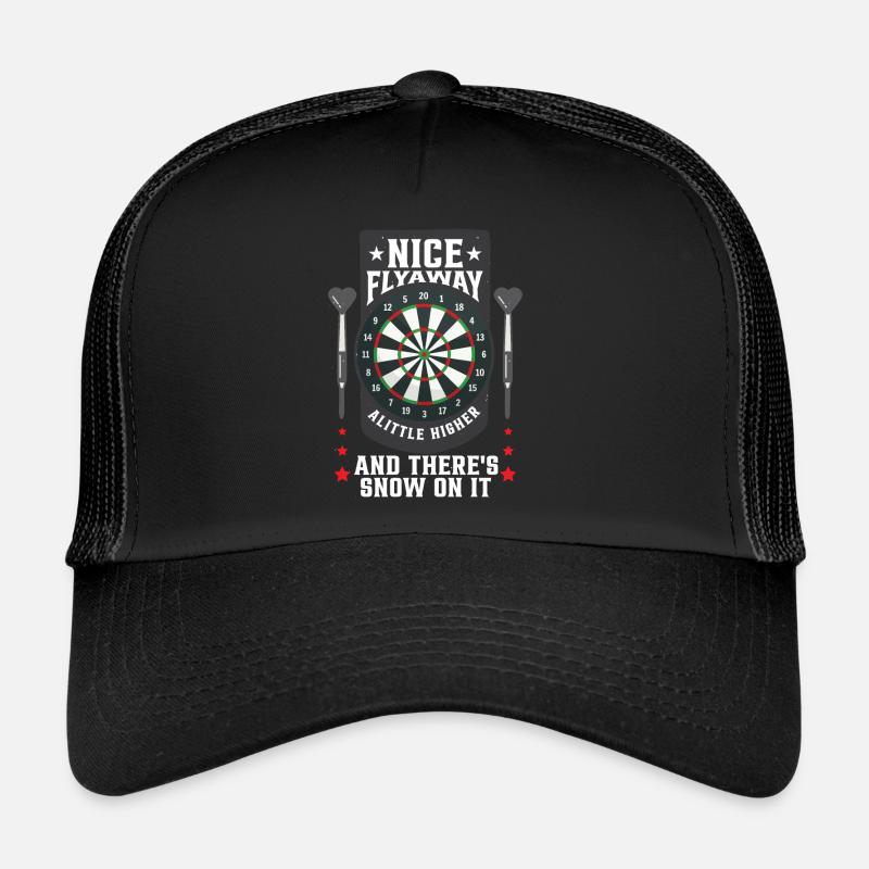 Dart Player Bullseye Funny Darts Trucker Cap
