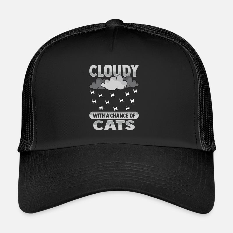 Nuageux avec une chance pour la conception de chat Casquette trucker 
