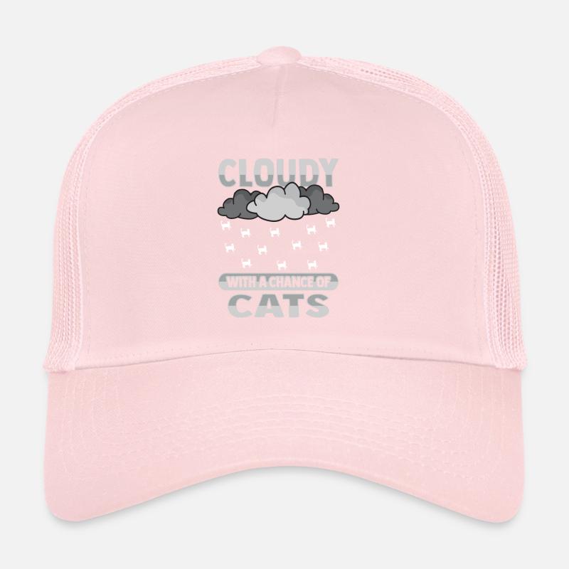 Cloudy with a chance for cat design Trucker Cap