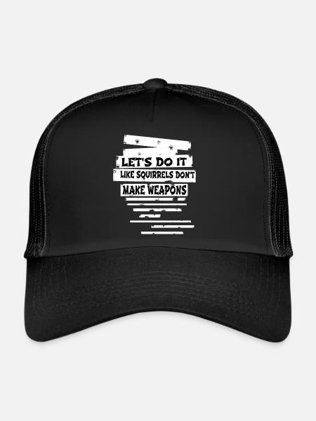 Hippy Funky Pride Idée cadeau Drôles Dictons Cool - Casquette trucker  - noir/noir - Devant