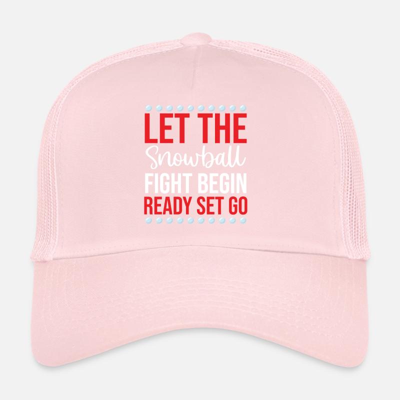 Bataille de boules de neige - Que la bataille de boules de neige commence à lire Casquette trucker 