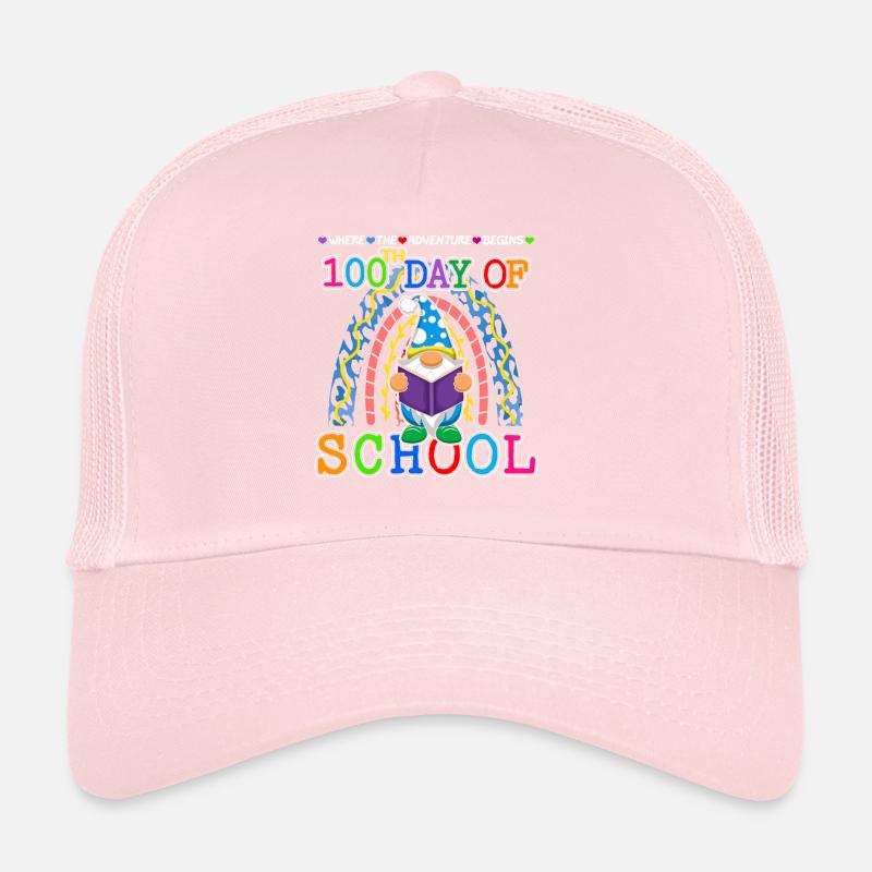 Aventure Gnome Joyeux 100e jour 100 jours d’école Casquette trucker 