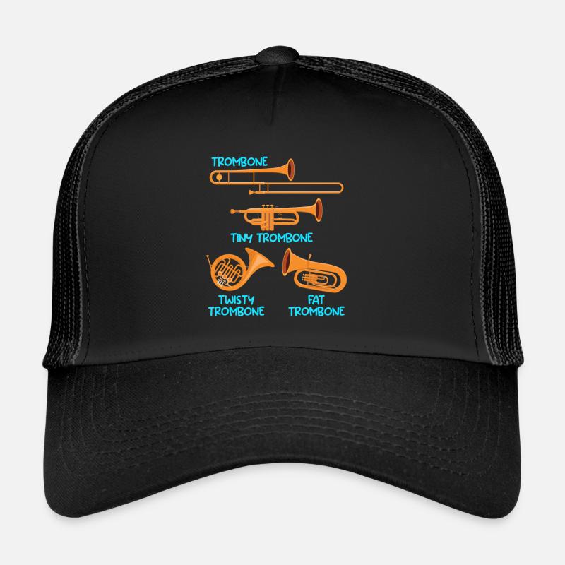 Kleine Posaune Kurvige Posaune Dicke Posaune Trucker Cap