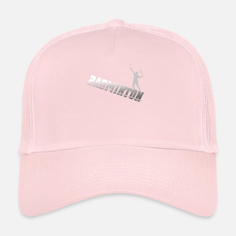 Badminton Geschenkidee Sport Design Trucker Cap
