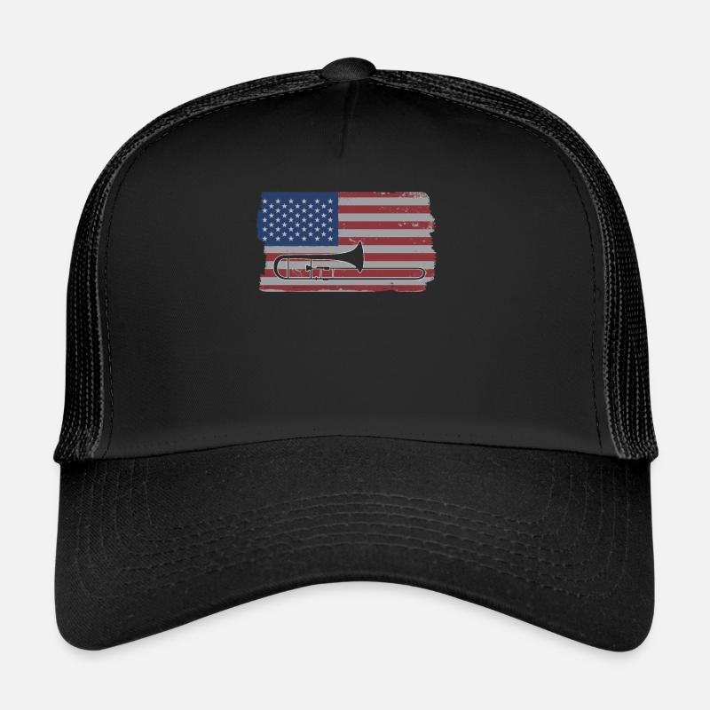 Trombone Musicien Brass Band Casquette trucker 