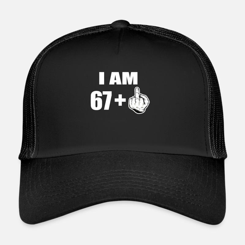 68e anniversaire - Casquette trucker  - noir/noir