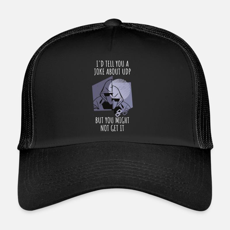 Cybersecurity - IT-Sicherheit Informatiker - Trucker Cap - Schwarz/Schwarz