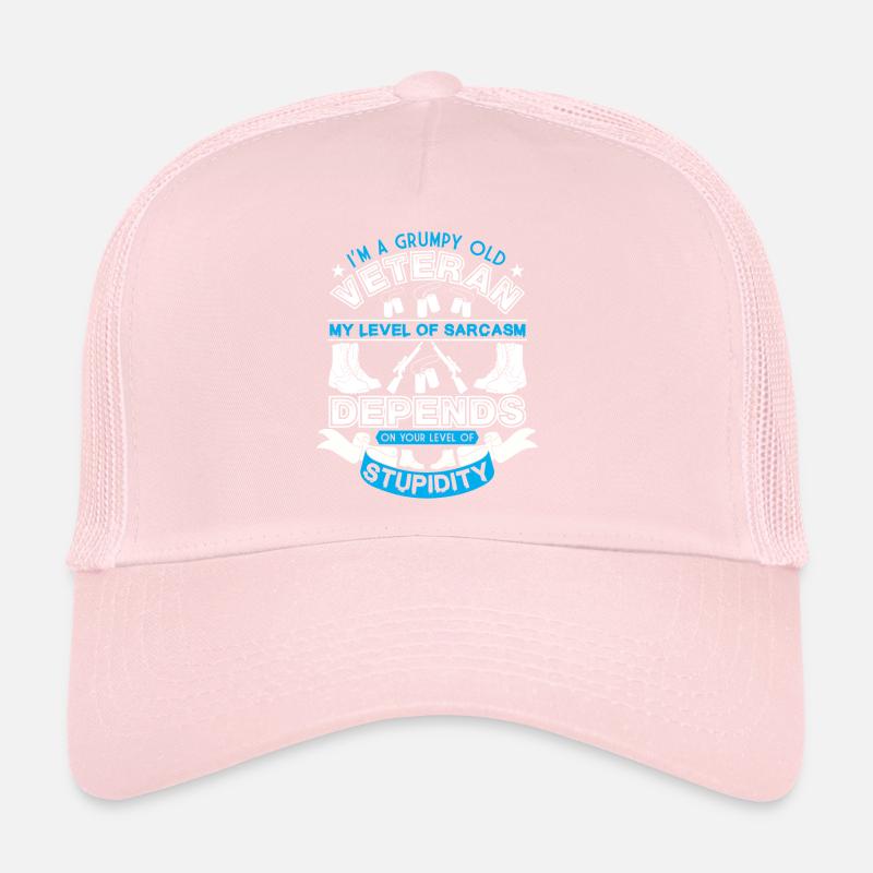 I'm a grumpy old veteran, my level Trucker Cap