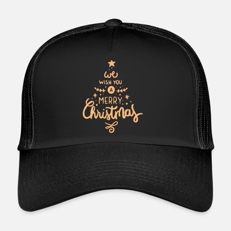 merry Christmas 16 - Trucker Cap - Schwarz/Schwarz