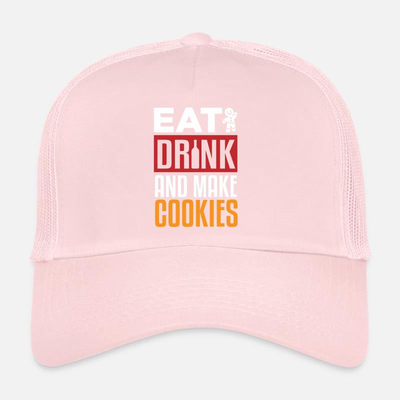 Mangez des boissons et faites des biscuits Casquette trucker 