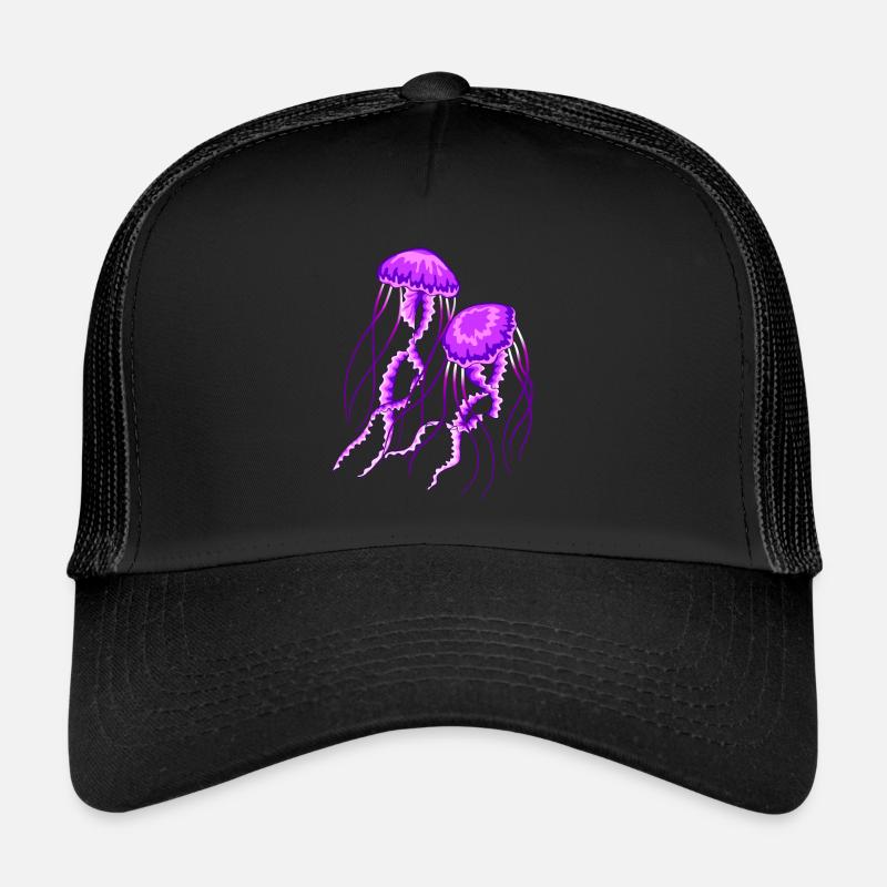 Méduse - Casquette trucker  - noir/noir