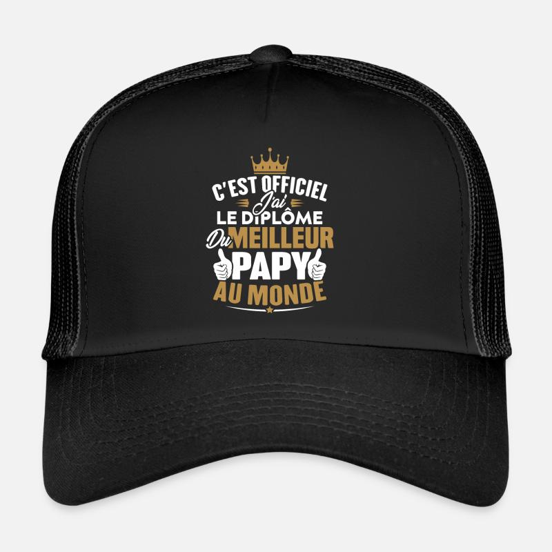 Meilleur papy au monde Casquette trucker 