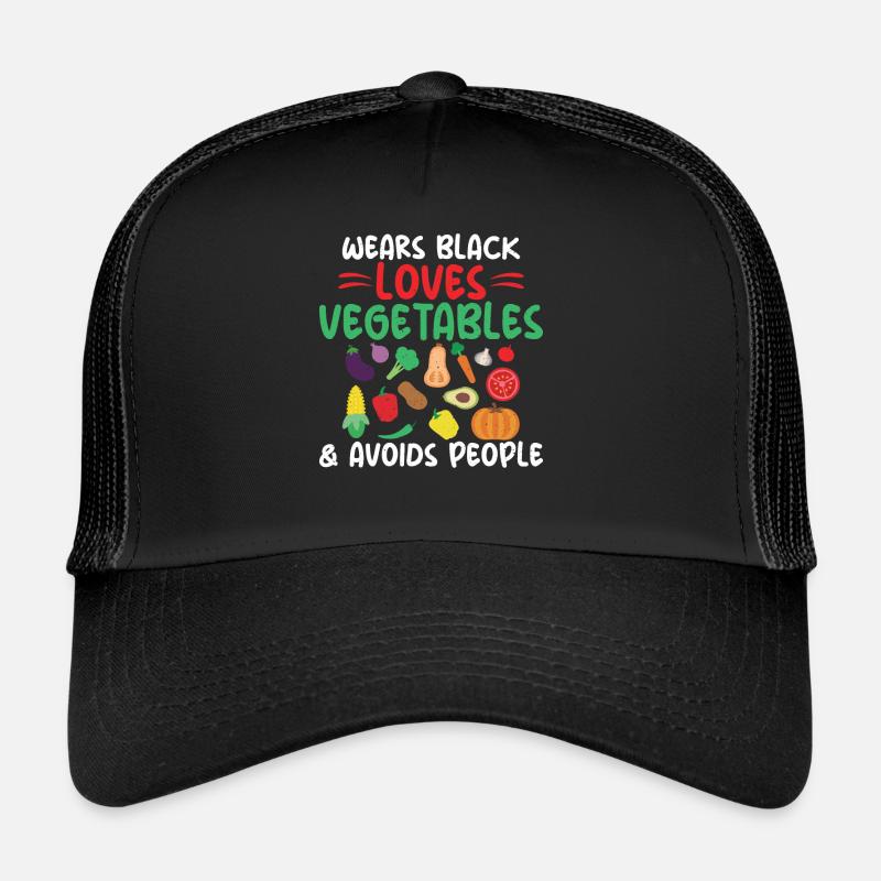 Vegetable Lover Vegetarian Gifts Trucker Cap