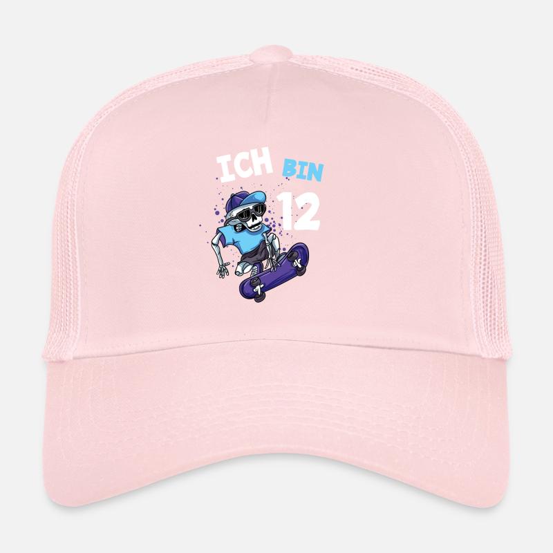 Ich bin 12 Jahre Skateboard 12. Geburtstag Trucker Cap