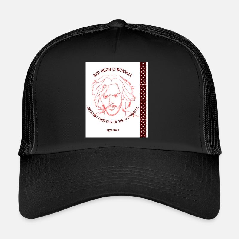 RED HUGH O DONNELL - Trucker Cap - black/black