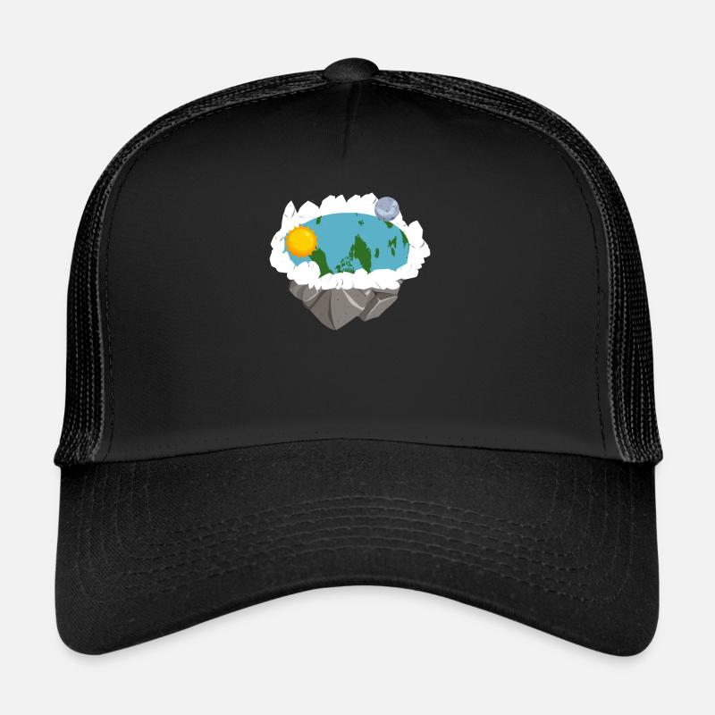 Flat Earth Society Conspiracy Theory Flat Earther Trucker Cap