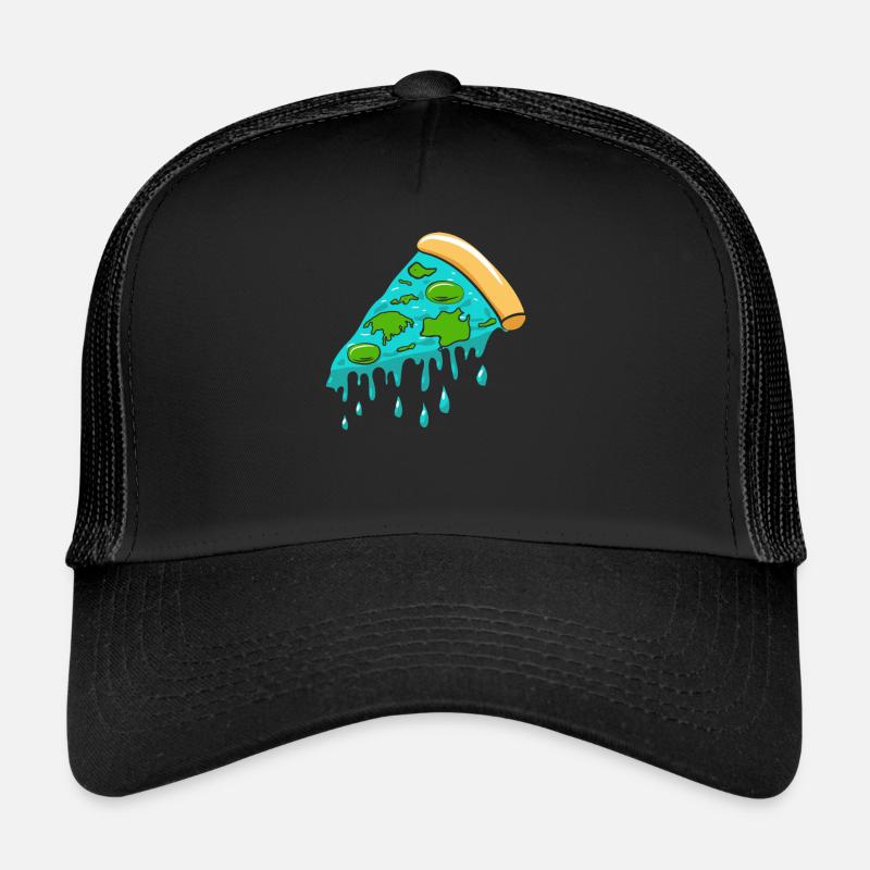Flat Earth Society Flat Earther Pizza Lover Casquette trucker 