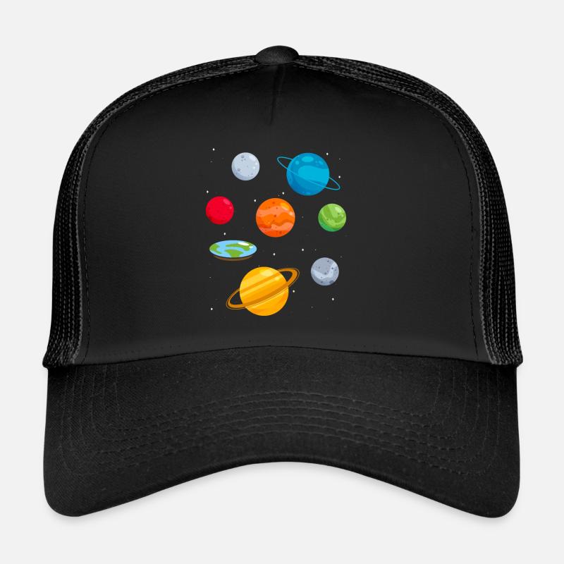 Flat Earth Society Conspiracy Theory Flat Earther Trucker Cap