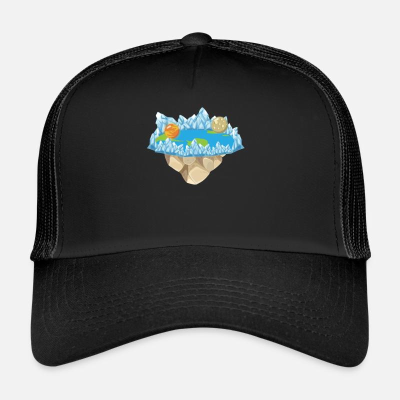 Flat Earth Society Conspiracy Theory Flat Earther Trucker Cap