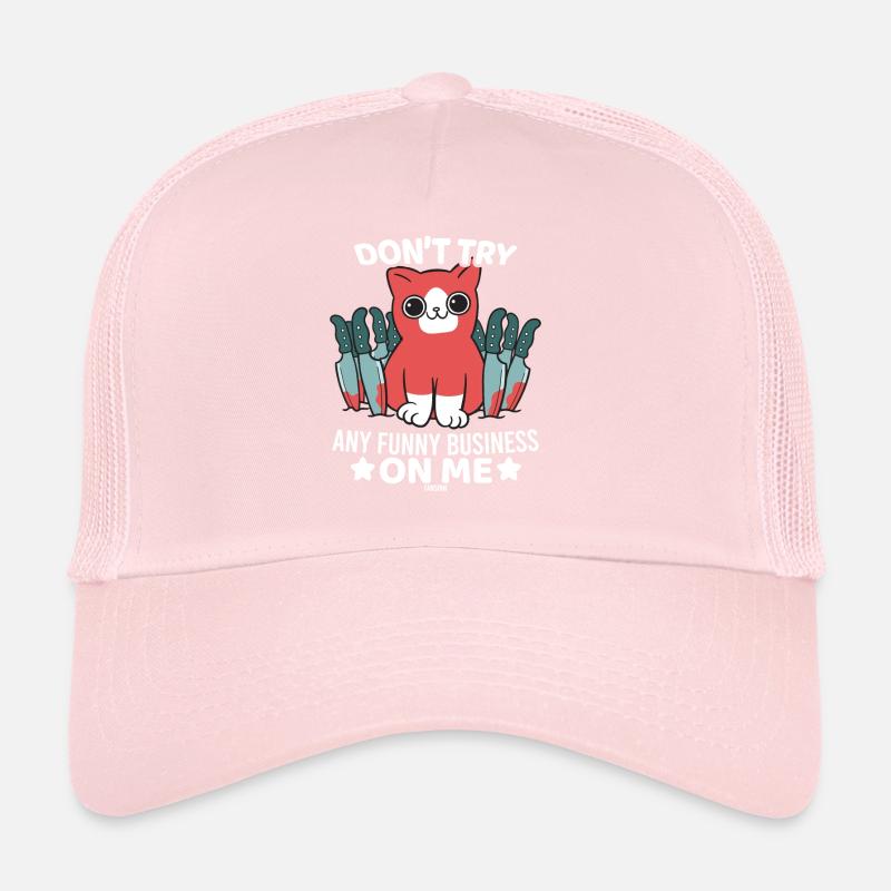 Le chat mignon est fou Casquette trucker 