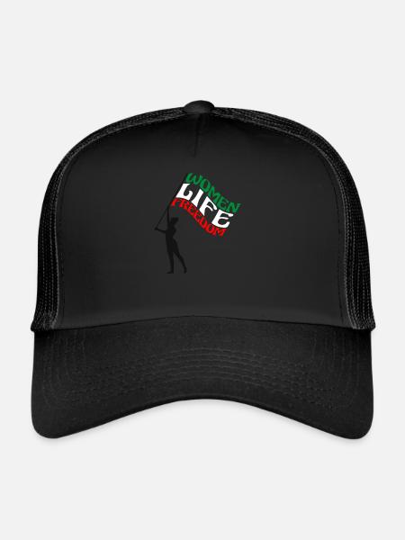 Cute Iranian Women - Women Life Freedom - Casquette trucker  - noir/noir - Devant