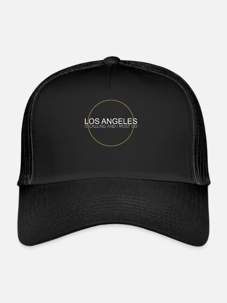 Los Angeles Quote - Trucker Cap - black/black - Front