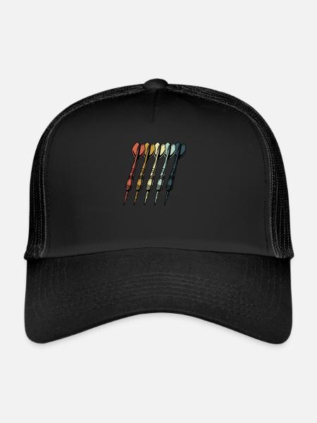Darts Team Darts Club Funny Darts Evening - Trucker Cap - black/black - Front