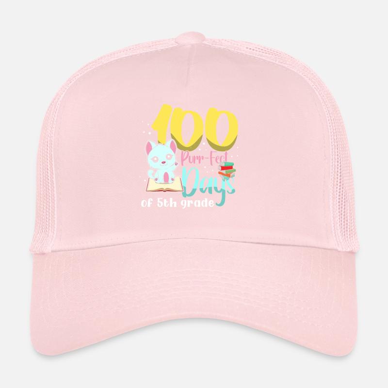 Élève de 5e année Cat 100e jour 100 jours d’école Casquette trucker 