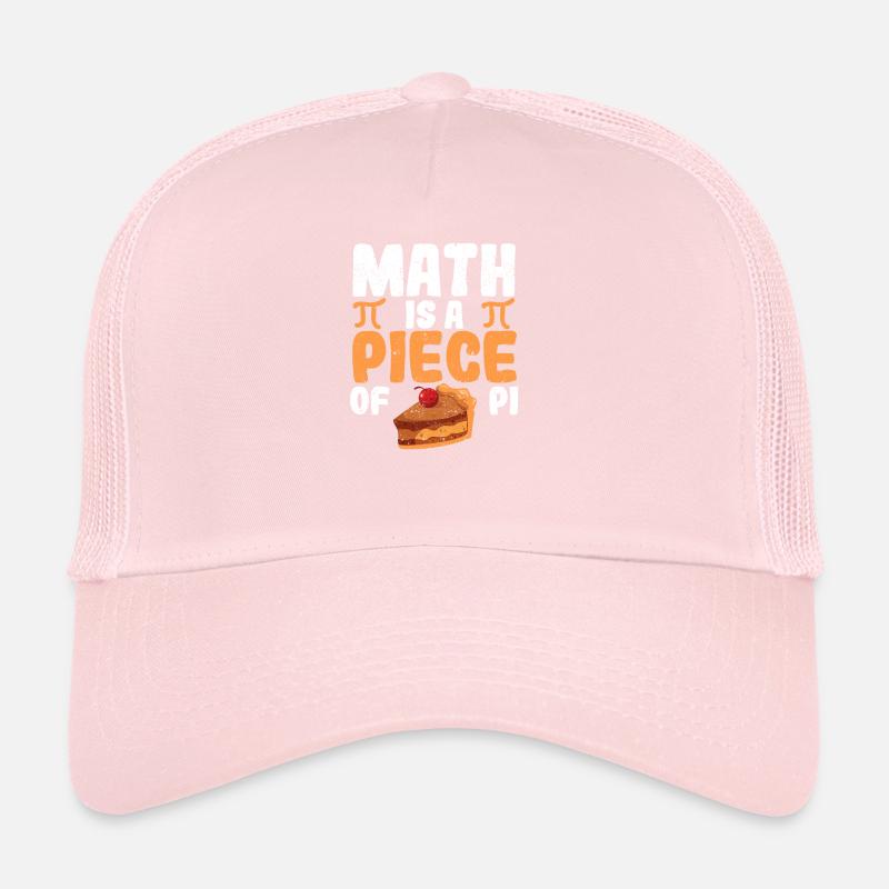 Math is a piece of cake Fun Pi Day Math Trucker Cap