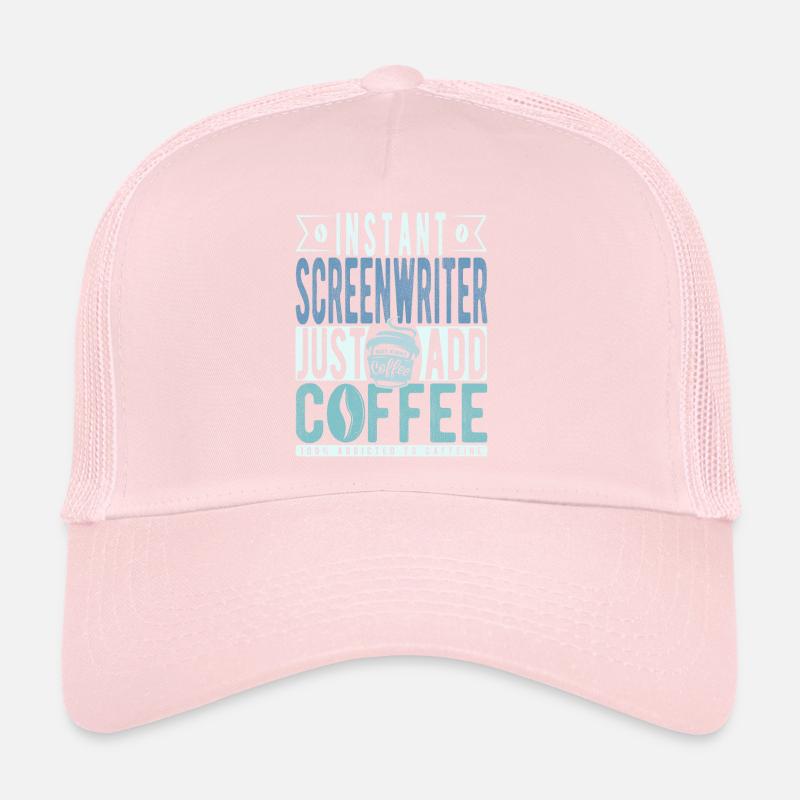 Drehbuchautor Kaffee Spruch Trucker Cap