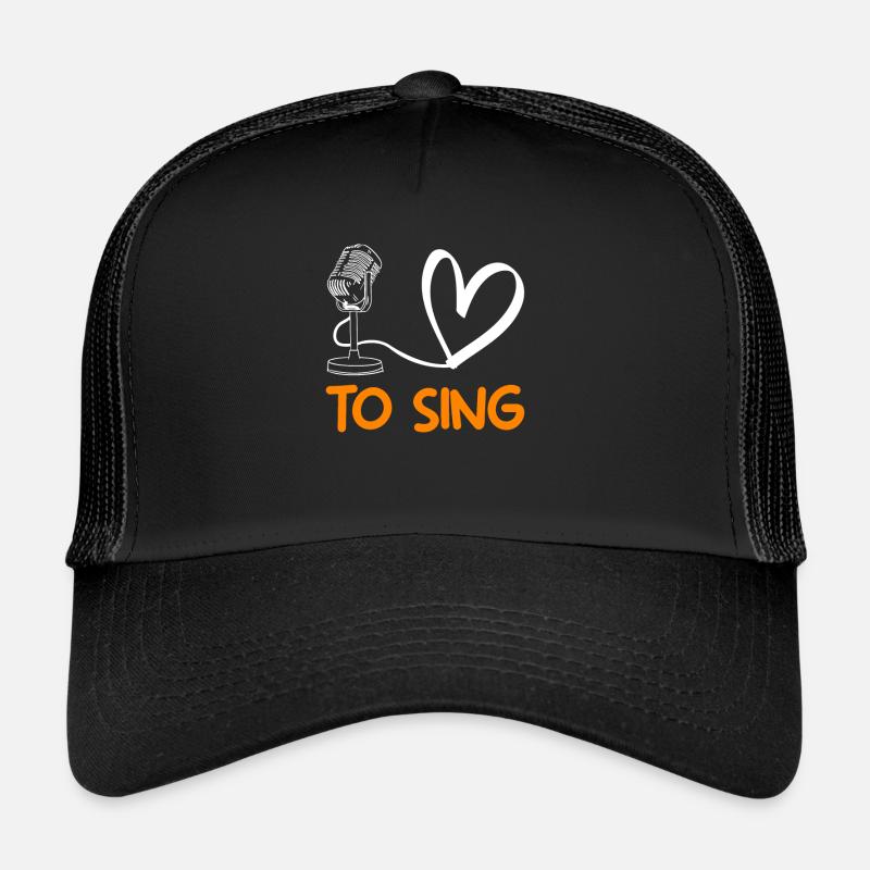 musique que j'aime chanter Casquette trucker 